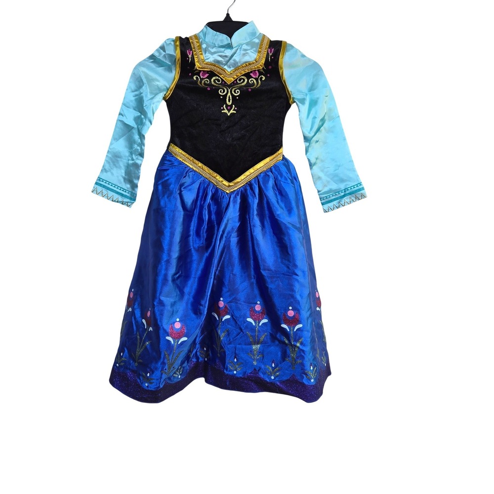 Disney Frozen Princess Anna Velvet Bodice Costume Dress 4-6X Small Halloween